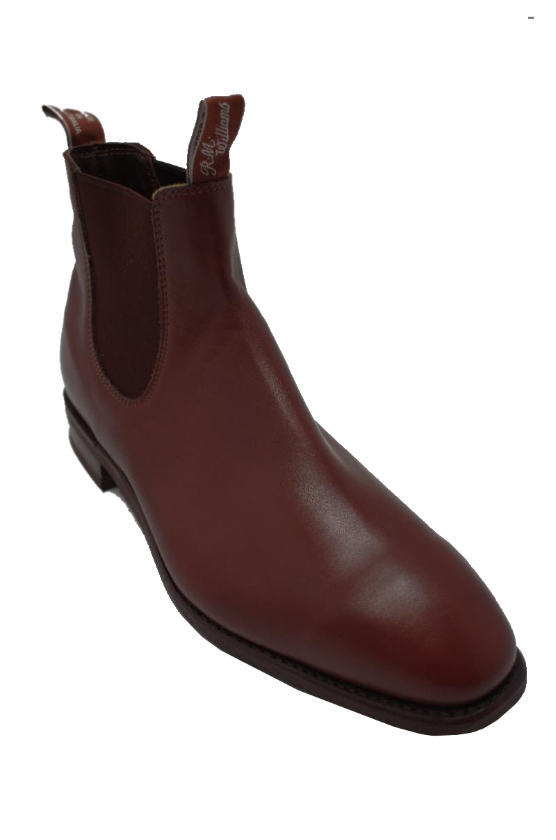 Обувь большого размера R.M. Williams Comfort Craftsman Yearling Chelsea Dark Tan