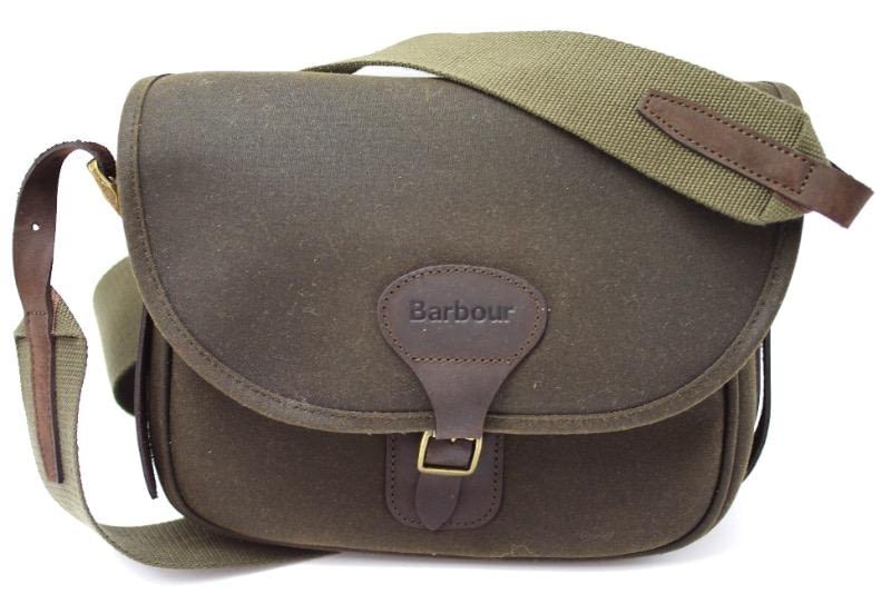 Сумка Barbour Waxed Cotton and Leather Cartridge Olive