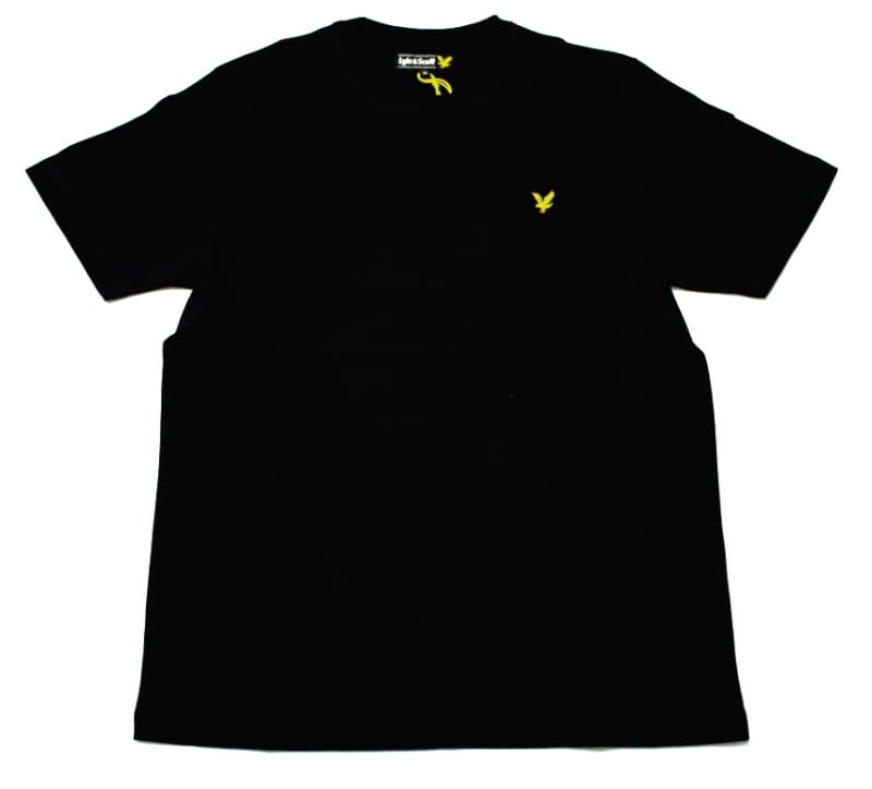 Lyle & Scott Vintage Crew Neck Jersey T-shirt in True Black