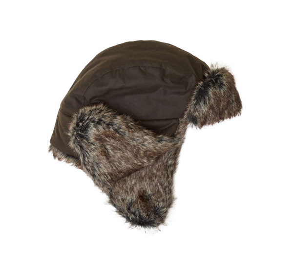 Шапка Barbour Wax Grasmere Trapper Brown