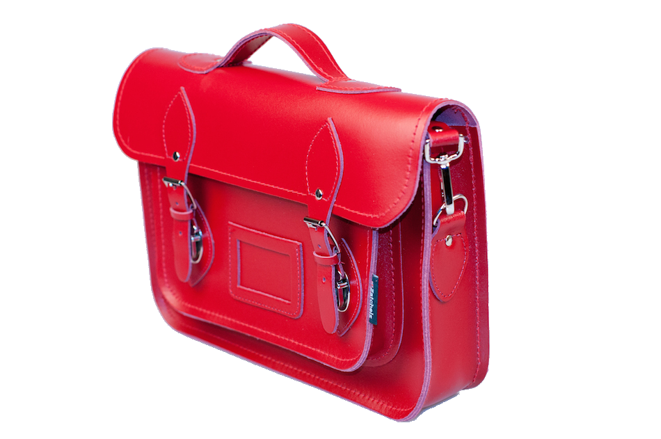 Портфель Zatchels Classic Red Leather 13
