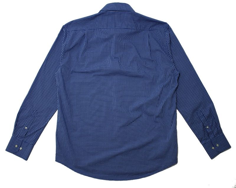 barbour navy check shirt