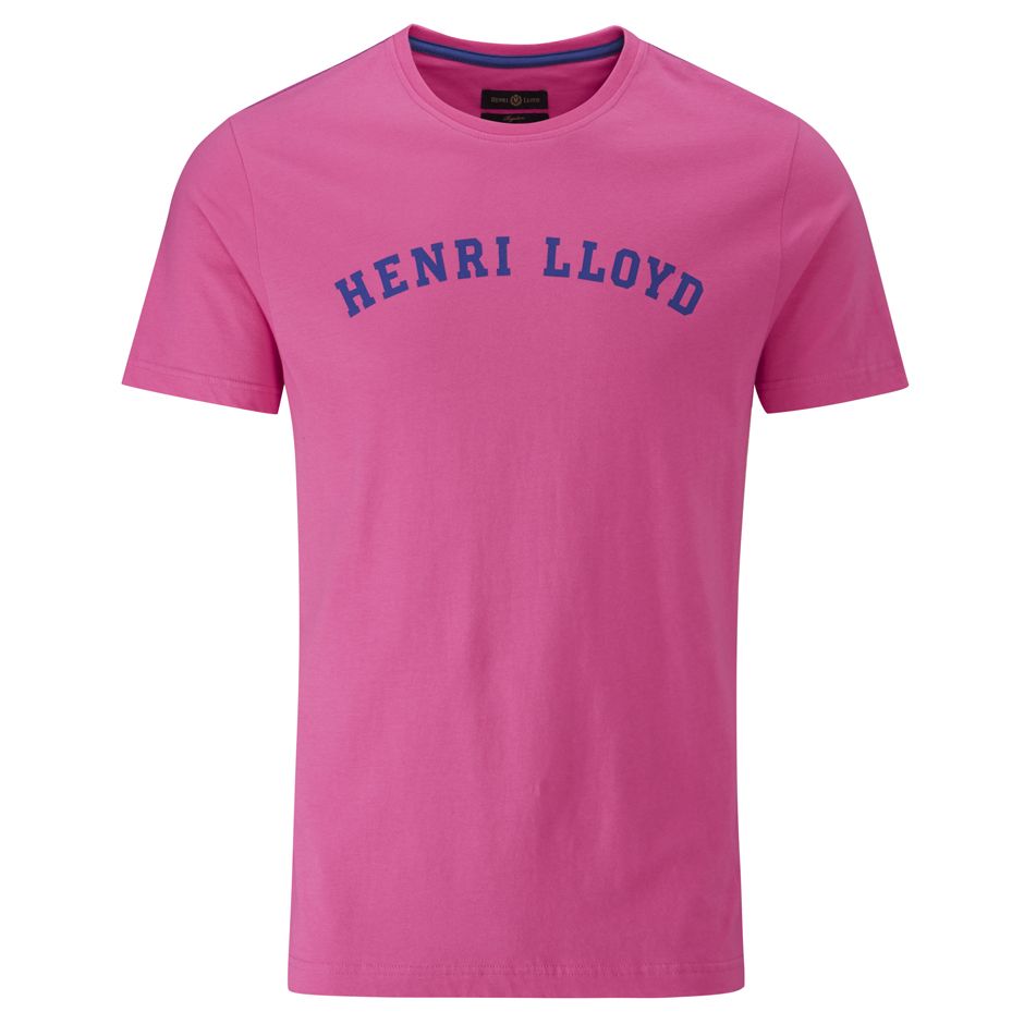 Henri Lloyd Ragian Regular T-Shirts in Deep Pink