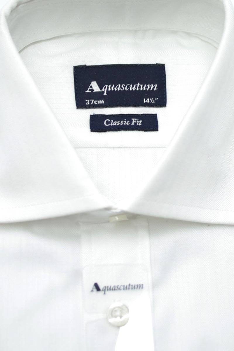 Aquascutum Canterbury Twill Formal White