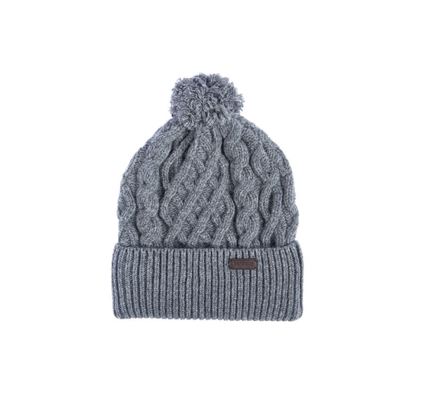 Шапка Barbour Cable Knit Beanie Gray
