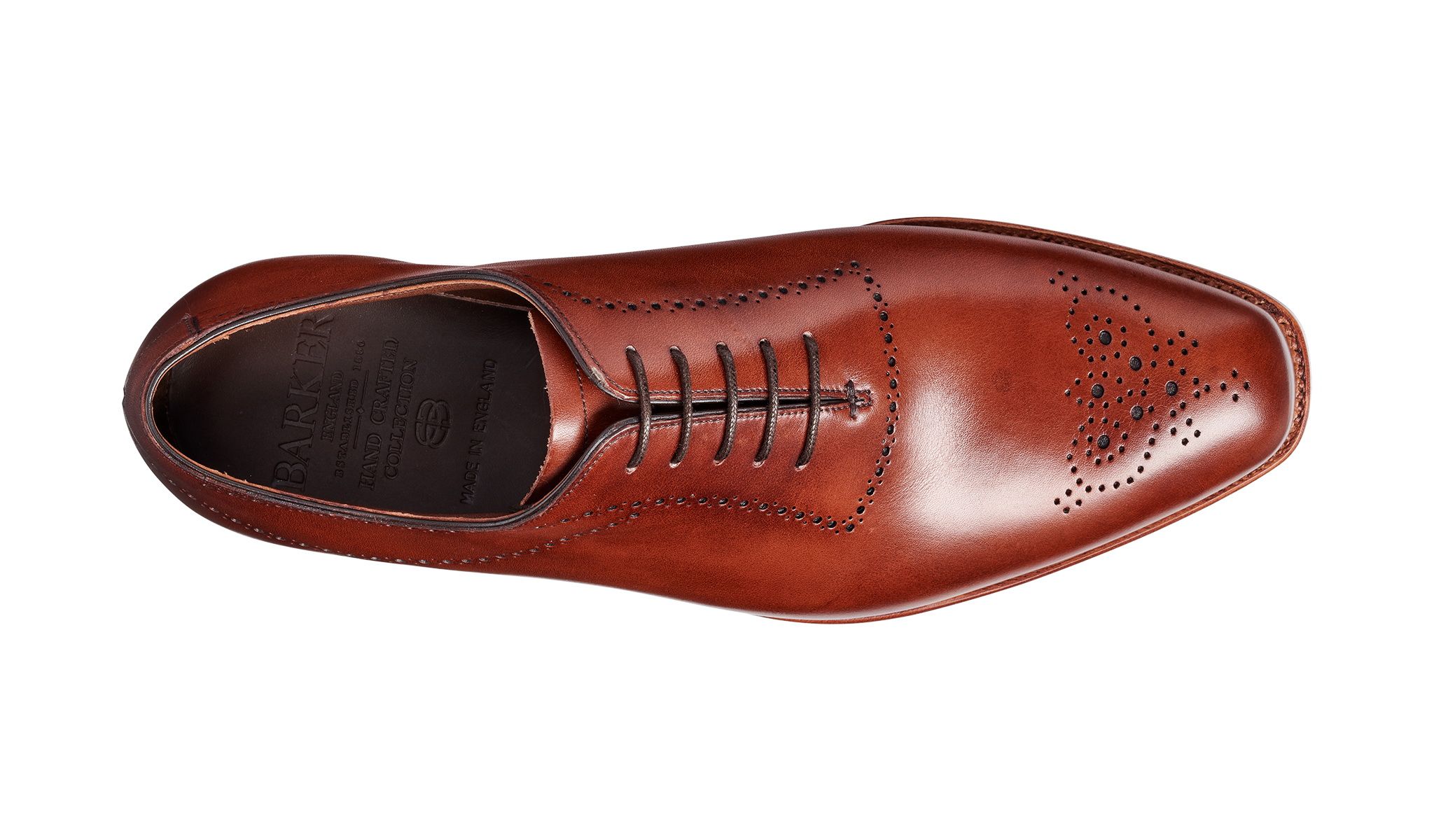 Barker Plymouth Oxford Chestnut Calf 38