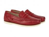 Chatham Faraday Loafer Shoes in Red