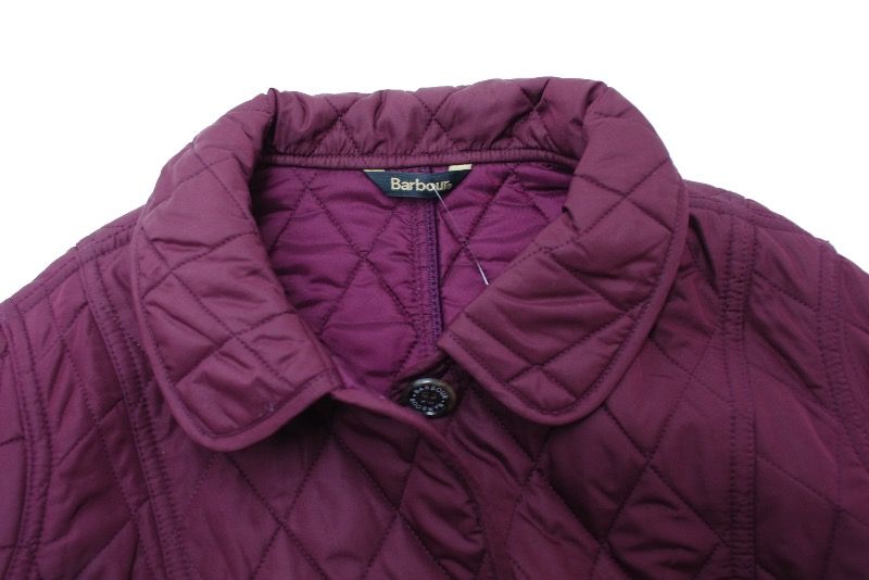 Barbour quilted jacket hot sale purple