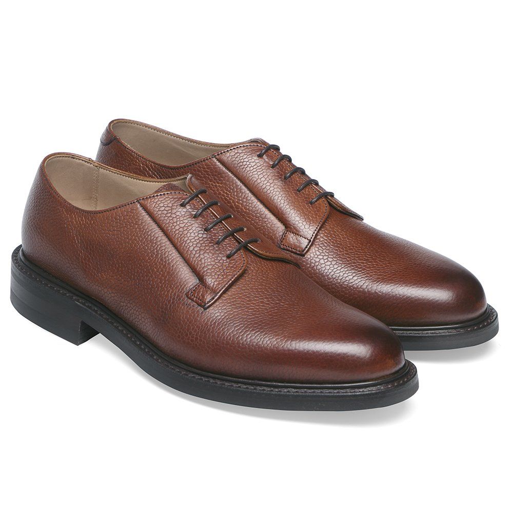 Joseph Cheaney Deal Derby In Mahogany Grain Leather