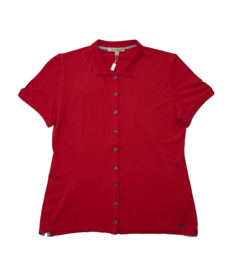 Barbour Deepdale Polo Shirt in Red Sky