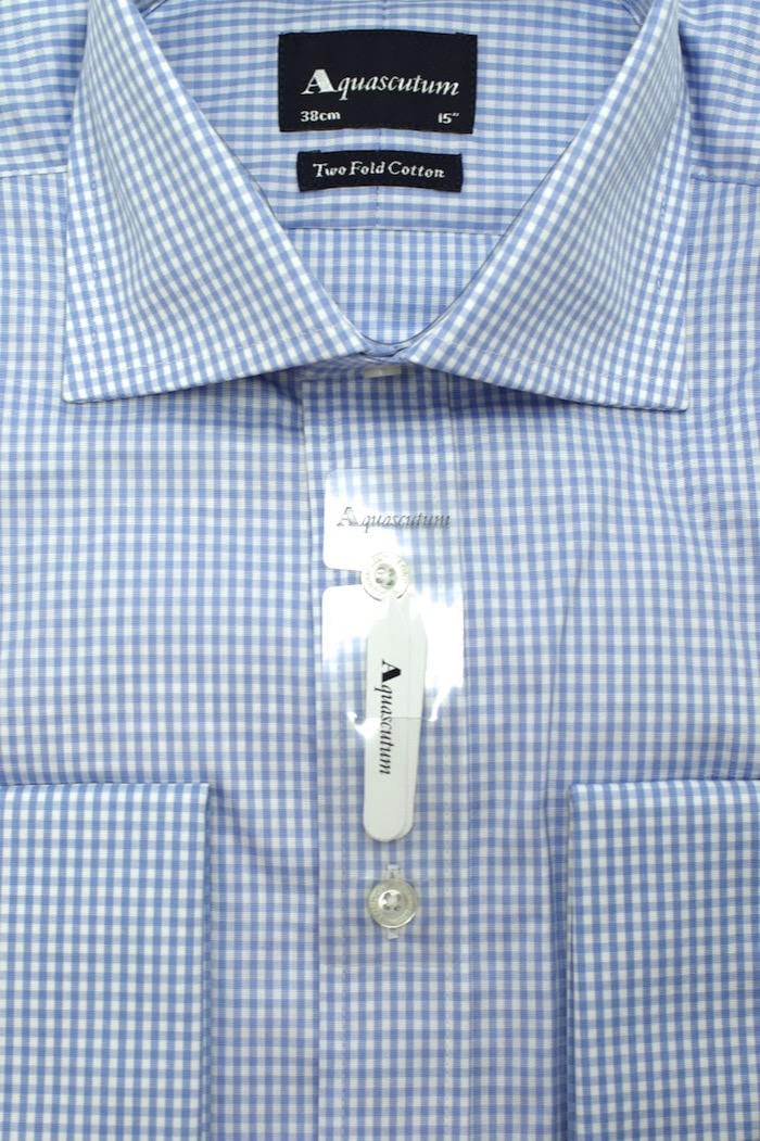 Aquascutum Canterbury Formal Blue Check 4