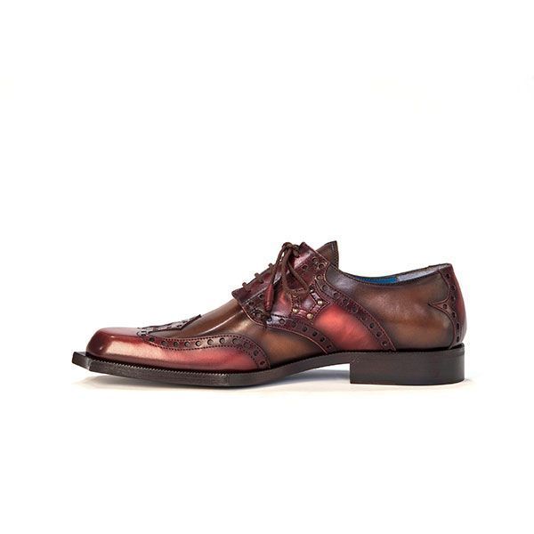 Twisk Rogue Derby Shoe in Brushed Brown And Red.jpg
