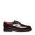 Туфли Solovair Rub-Off Hi-Shine 3-Eyelet Gibson Burgundy