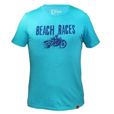 Tonn T-Shirt Beach Races in Turquoise