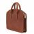 Tusting Henley Leather Zip-Top Briefcase In Tan Bridle