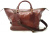 Barbour Leather Medium Travel Bag in Brown
