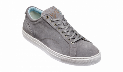 Barker Axel Sneakers In Grey Suede